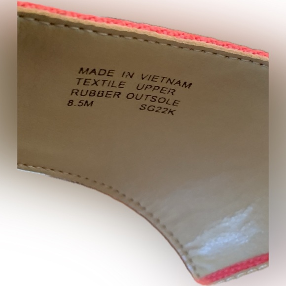 Brand New Michael Michael Kors Bradley Linen Blend Canvas Wedge Sandals Size 8.5 - Picture 4 of 6